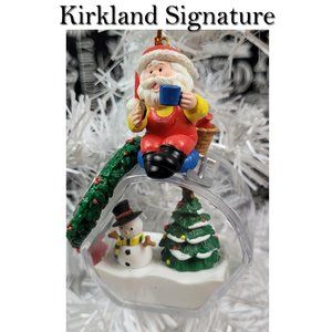 Kirkland Signature Santa On Cookie Jar Christmas Ornament